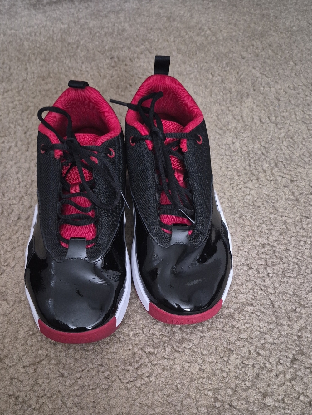 Kids Black and Red Flight-Jordans - Comfortable Everyday Shoes